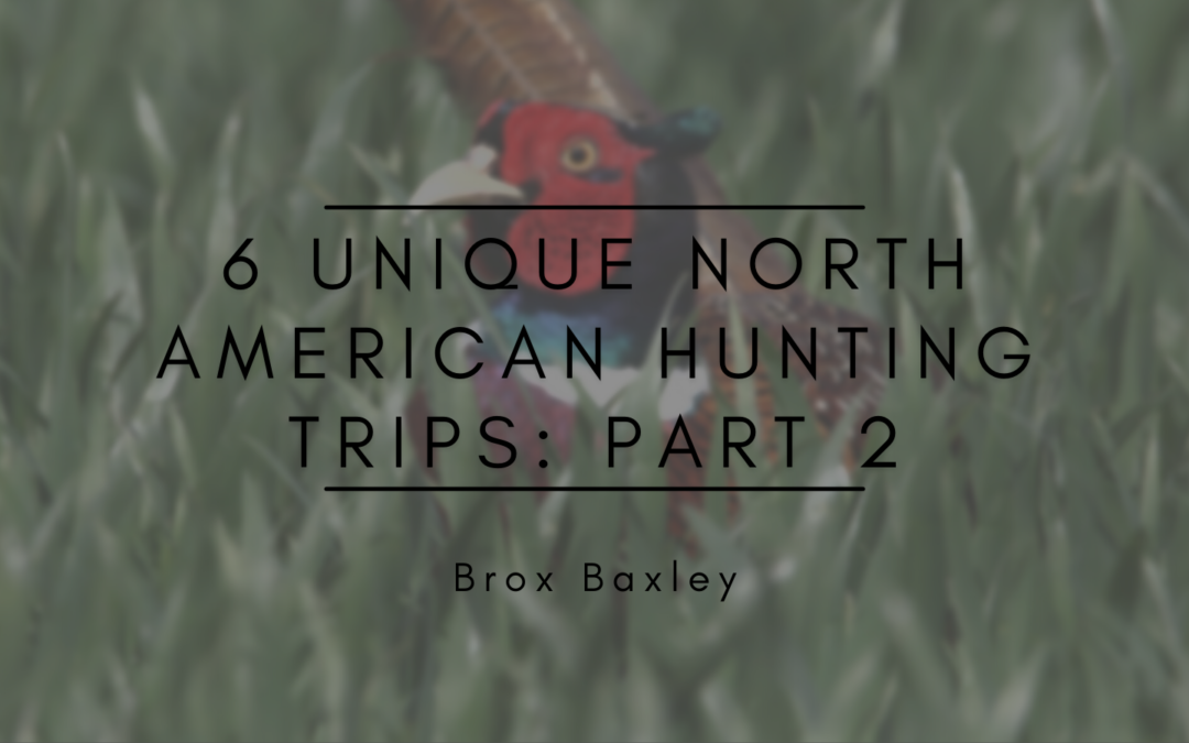Brox Baxley 6 Unique North American Hunting Trips Part 2